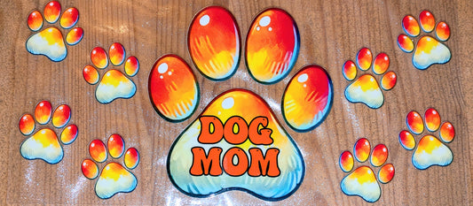 16 Oz Dog Mom Hunde Mama Pfote Pfötchen CS000110
