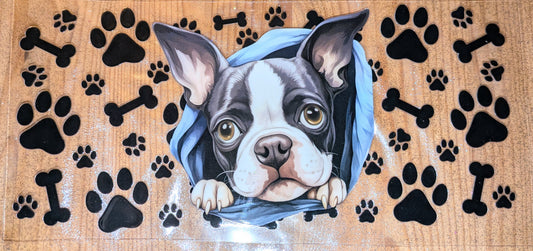 16 Oz Sticker Bulli Hund Knochen Pfote  CS000111