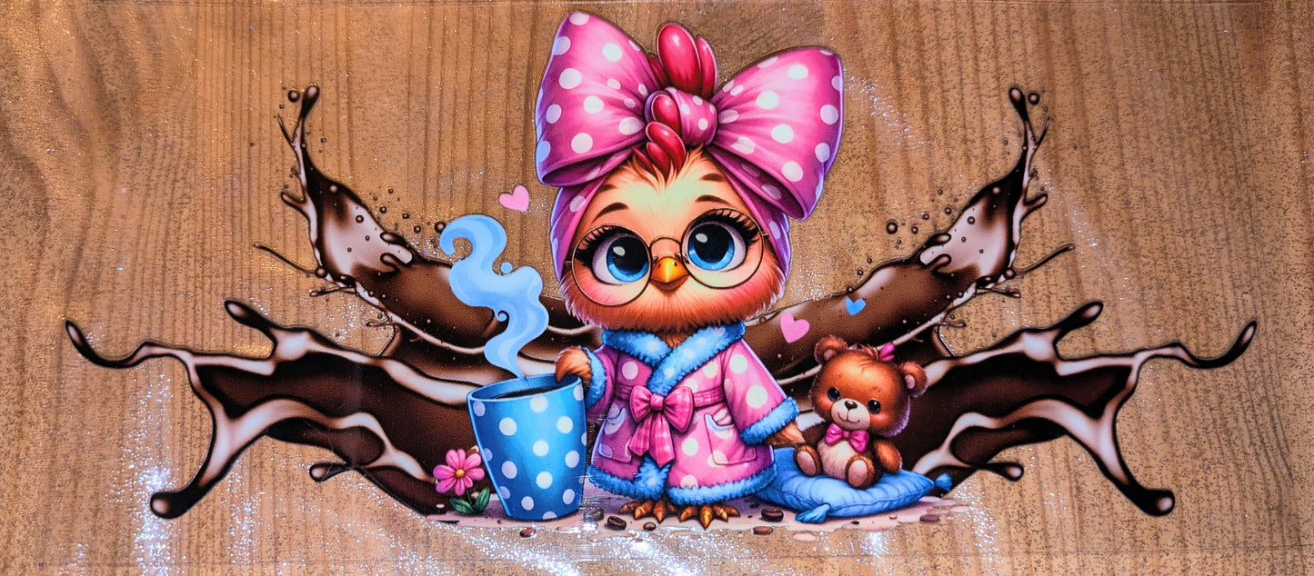 16 Oz Sticker Küken Schleife Kaffee Brille Klecks Teddybär CS000117