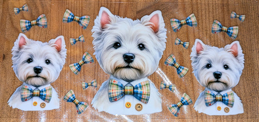 16 Oz Sticker Yorshir Terrier Schleife Hemd CS000124