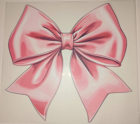 Bügelbild Gr. L Schleife pink