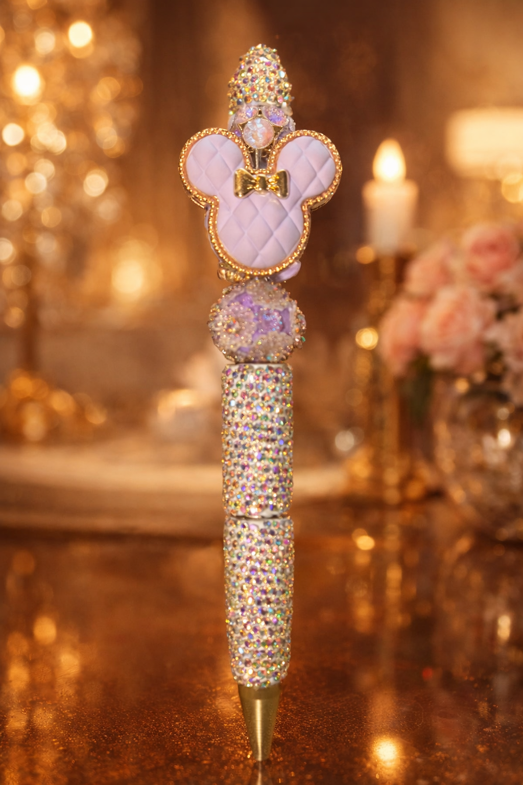 Eleganter Glitzer-Kugelschreiber – funkelnd bis ins Detail